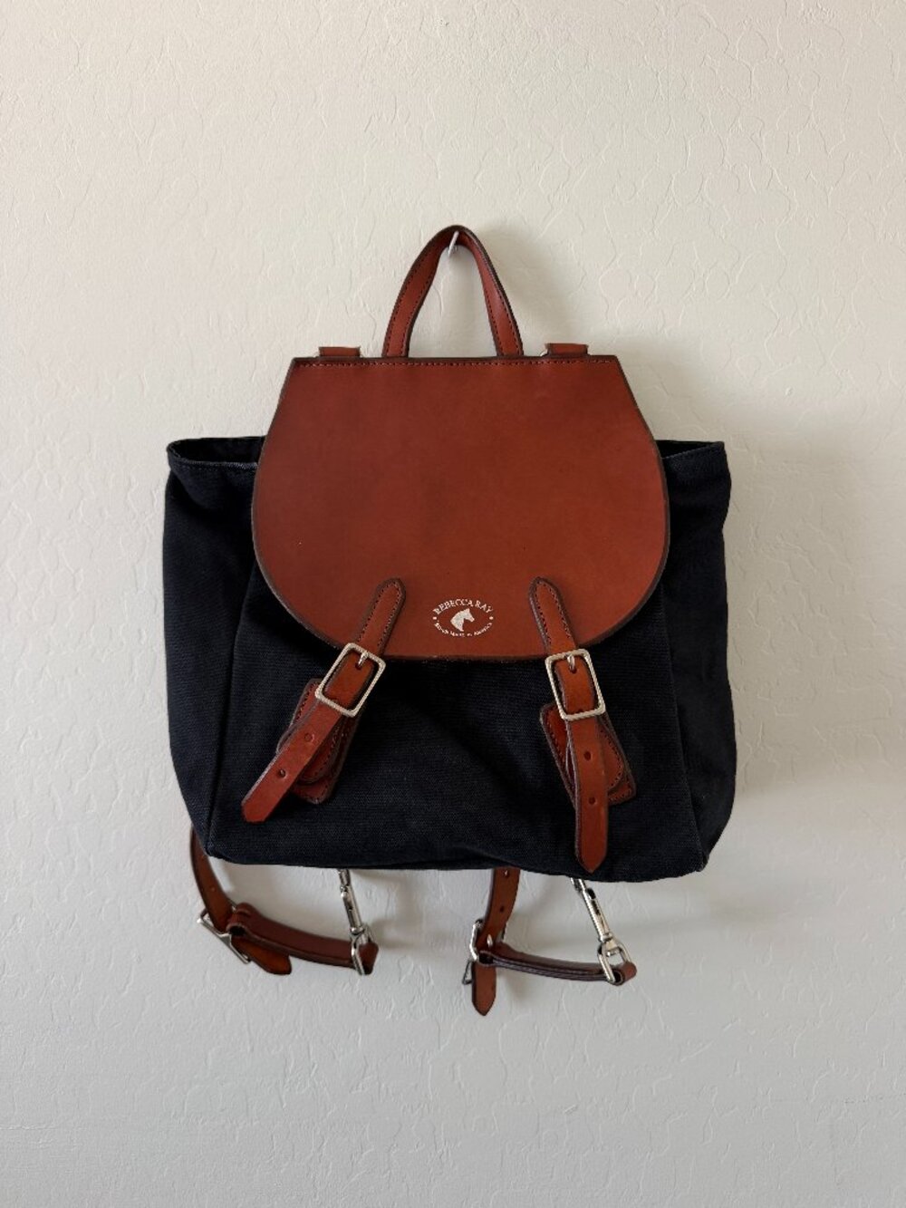Rebecca Ray Equus Backpack - Black and Brown